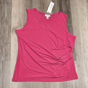 Calvin Klein Women's Draped Top NWT Large